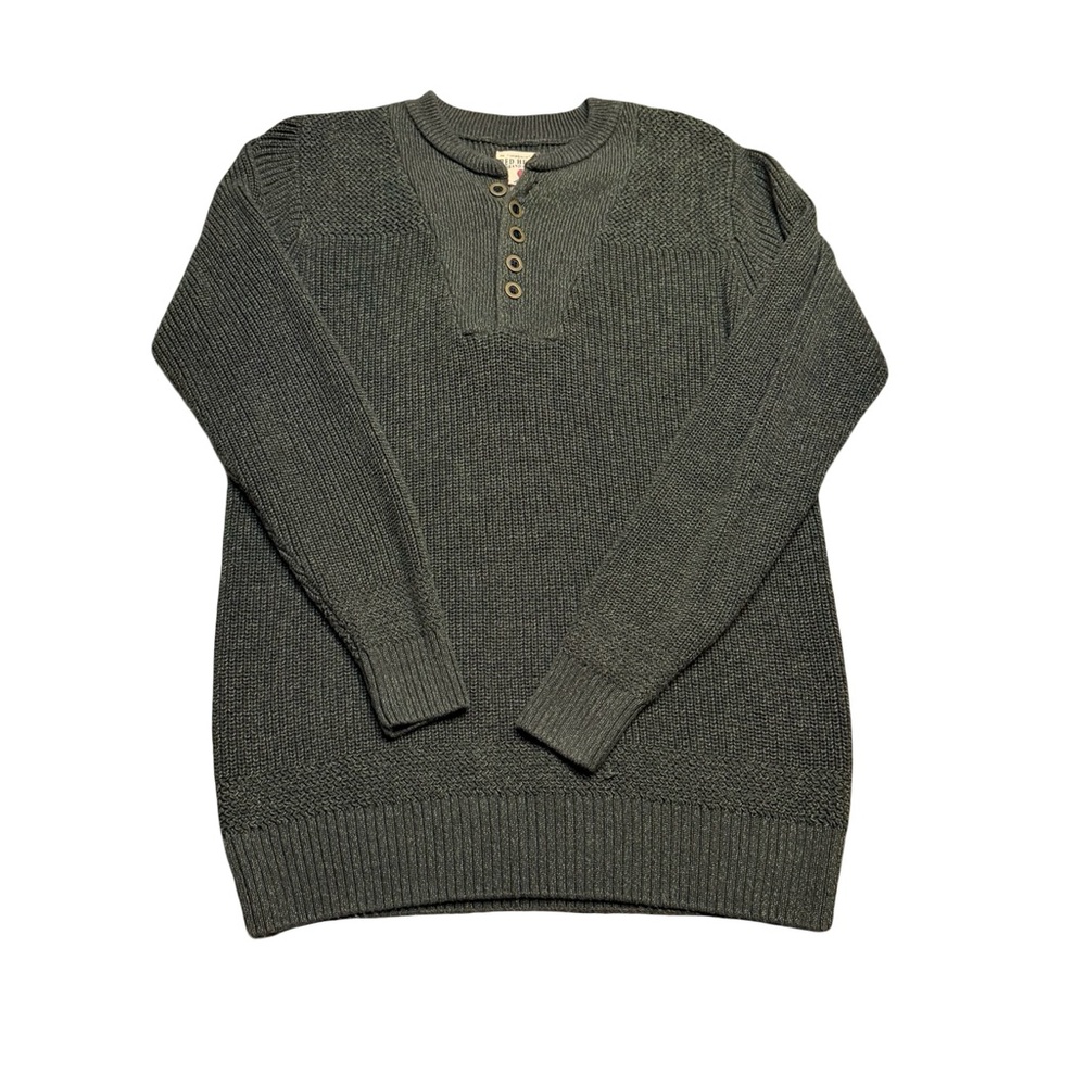 ✨🦆 RedHead Henley Knit Sweater‎ Olive Green Men’s LT Tall 🦆✨